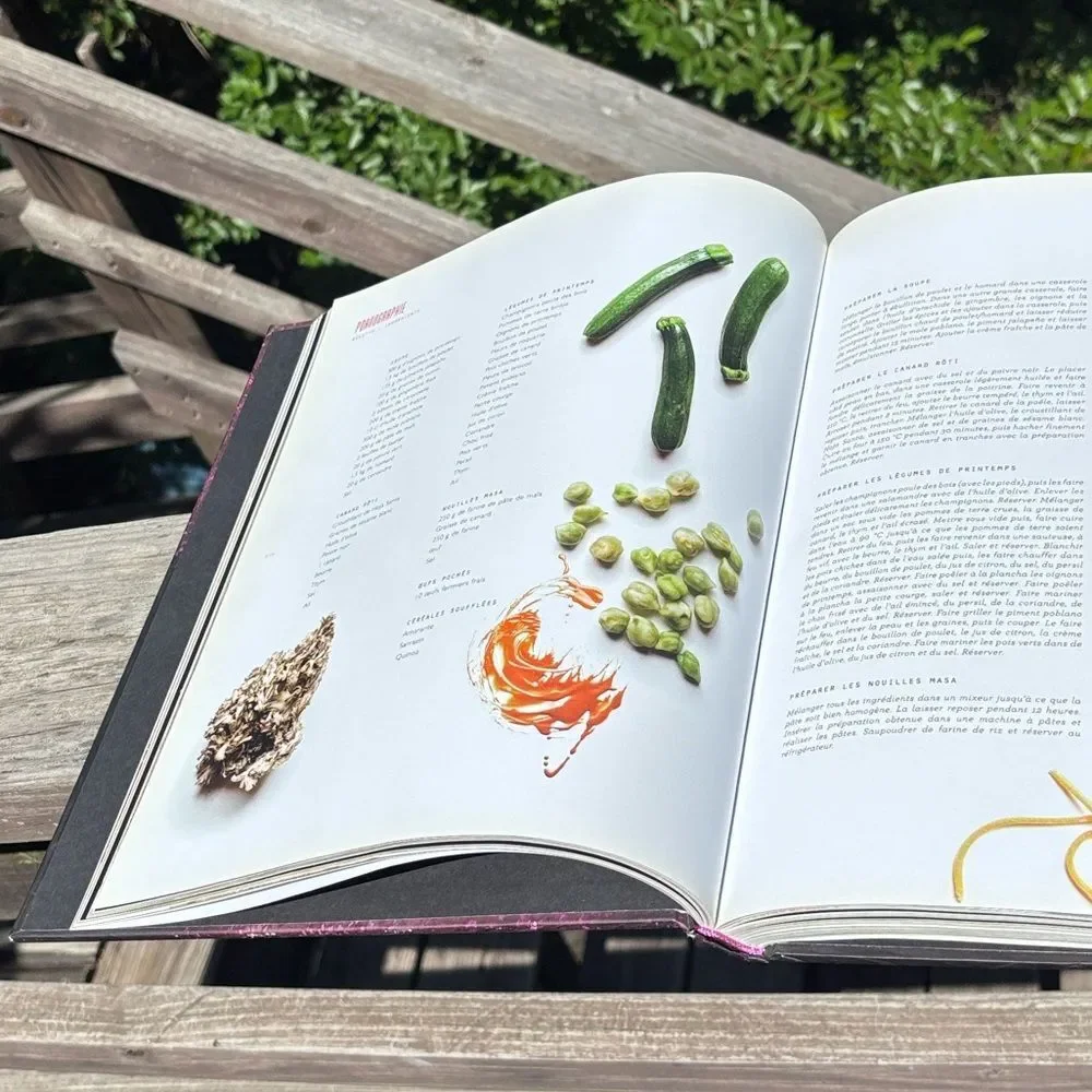 L.O.V.E. Foodbook by Emilie Baltz Cook Book in French Language Signed